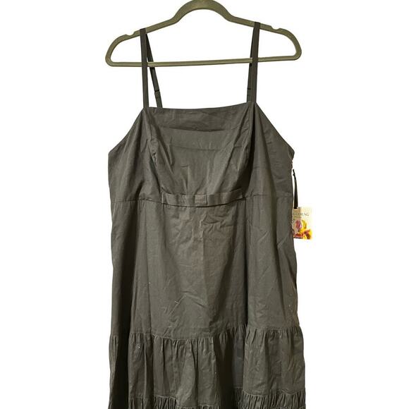 Prabal Gurung Black Tiered Plus Size Maxi Dress Bow Summer Size 18 - Picture 2 of 5